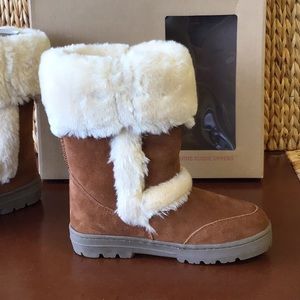 Style And Company Witty Chestnut Fur Boot